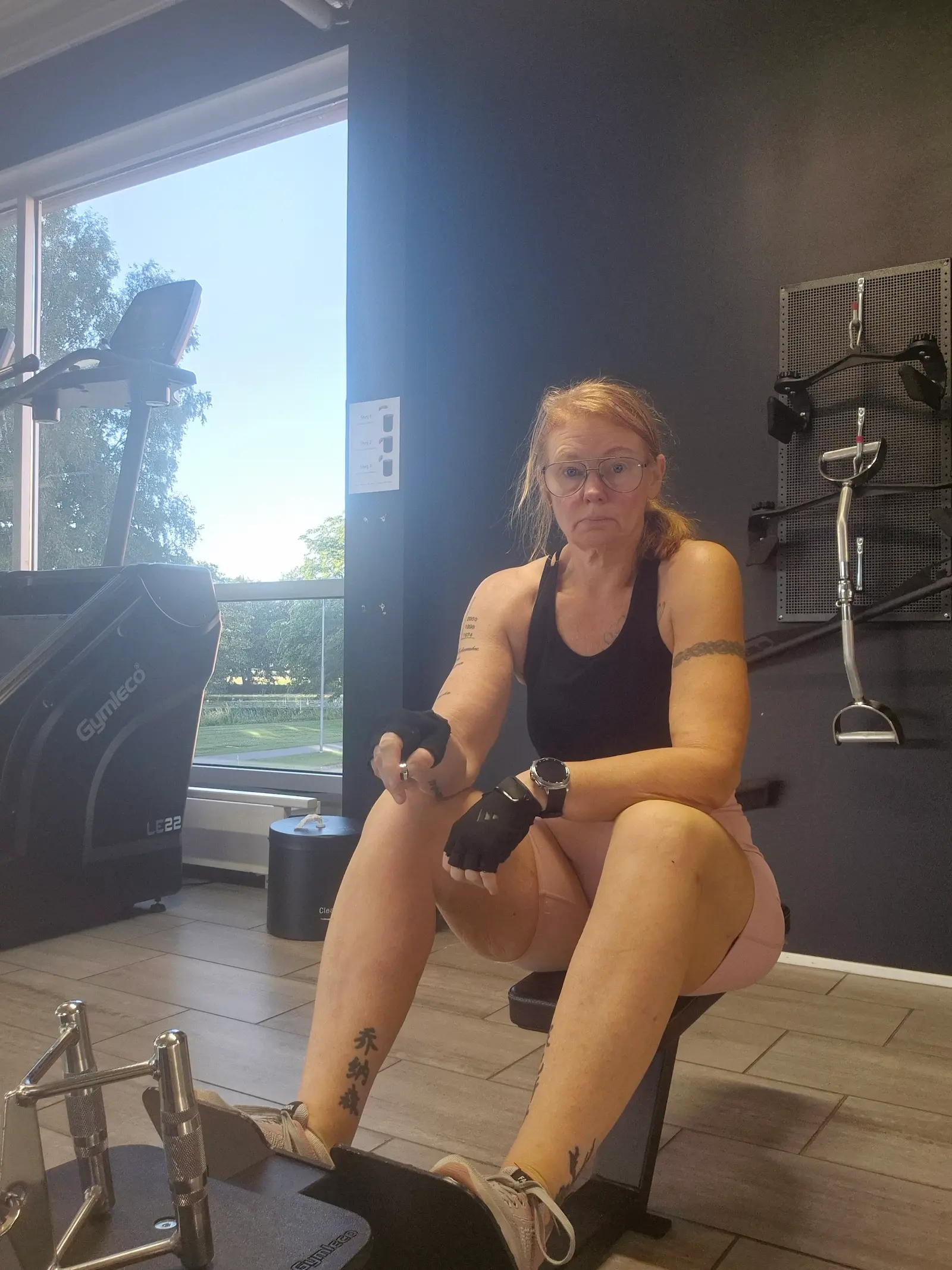 Jenny på gymmet